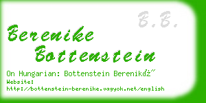 berenike bottenstein business card